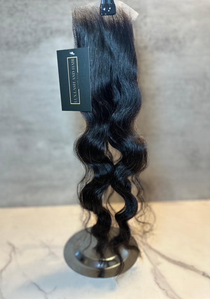 Raw Natural Wave Closure – HD Swiss Lace | Lux Lash and Hair – LUX LASH ...