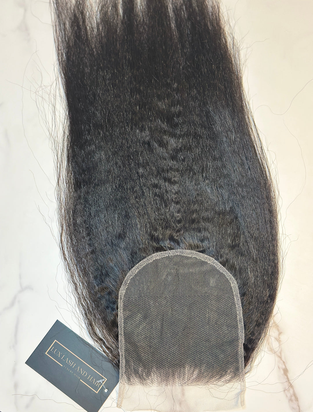 HD Kinky Straight Lace Closure (on hand) - Lux Lash and Hair
