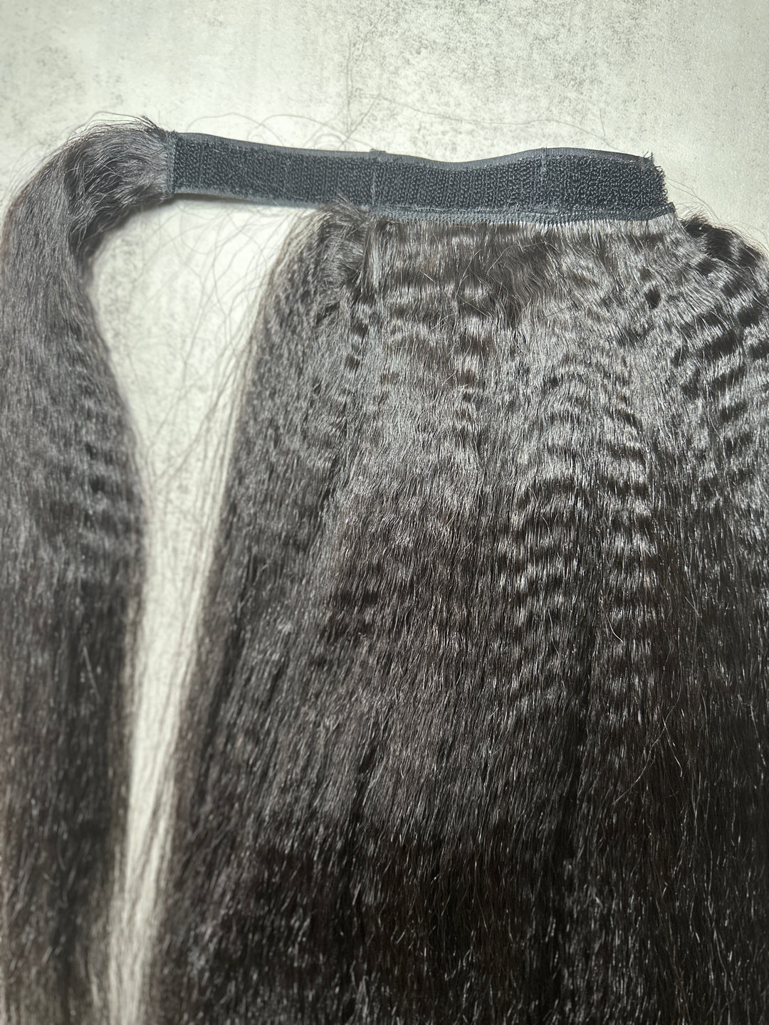 Raw Kinky Straight Clip in Ponytail | Wrap Ponytail - LUX LASH AND HAIR