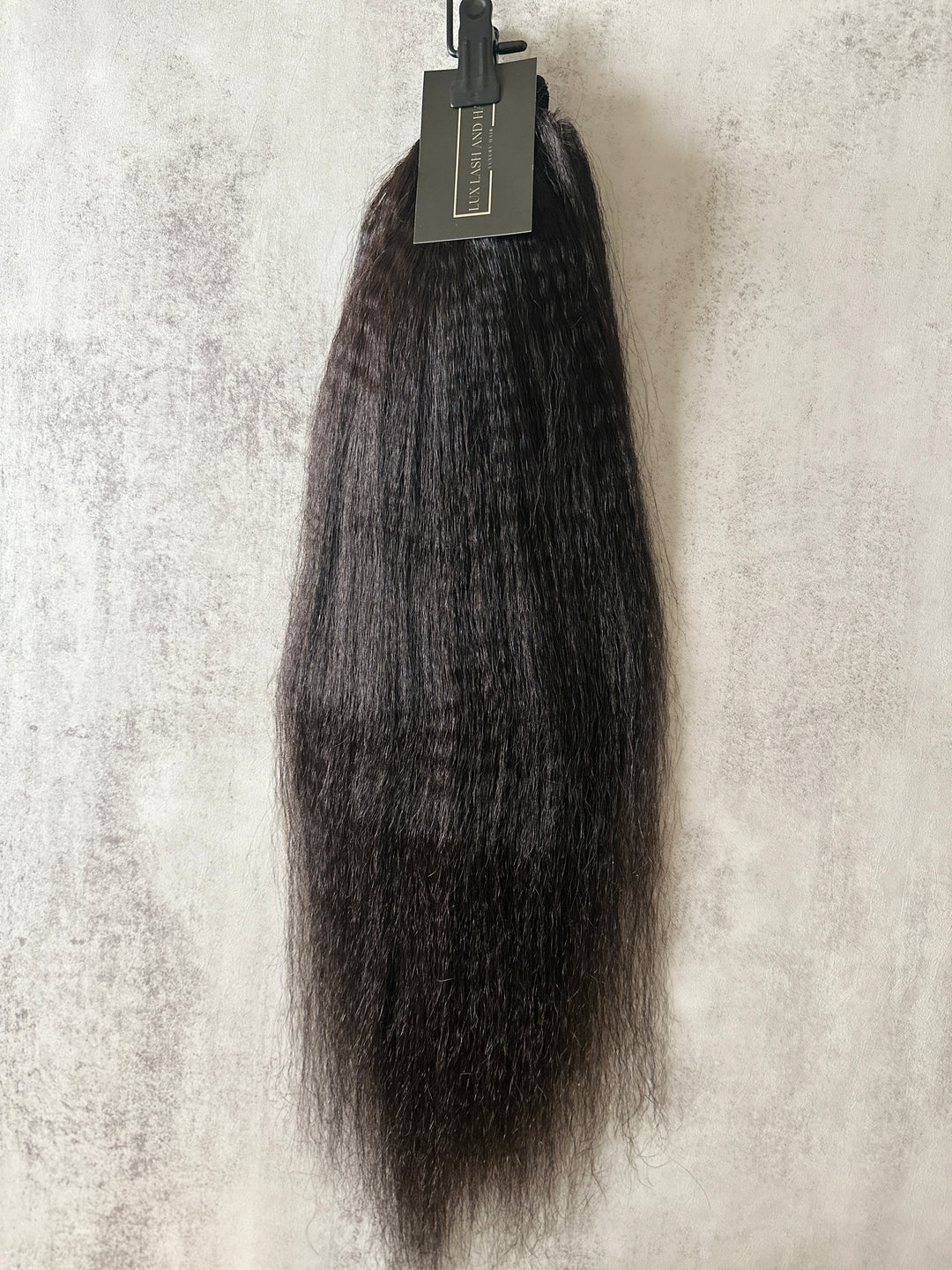 Raw Kinky Straight Clip in Ponytail | Wrap Ponytail