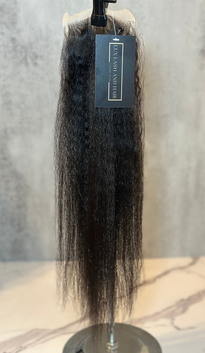HD Kinky Straight Lace Closure (on hand) - Lux Lash and Hair